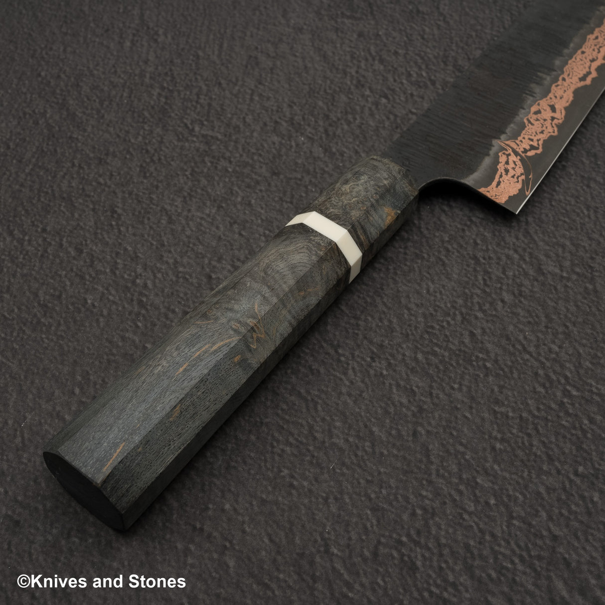 Hatsukokoro x Nigara Yorokobi SLD 銅土梅大馬士革牛刀 240mm 附 Saya