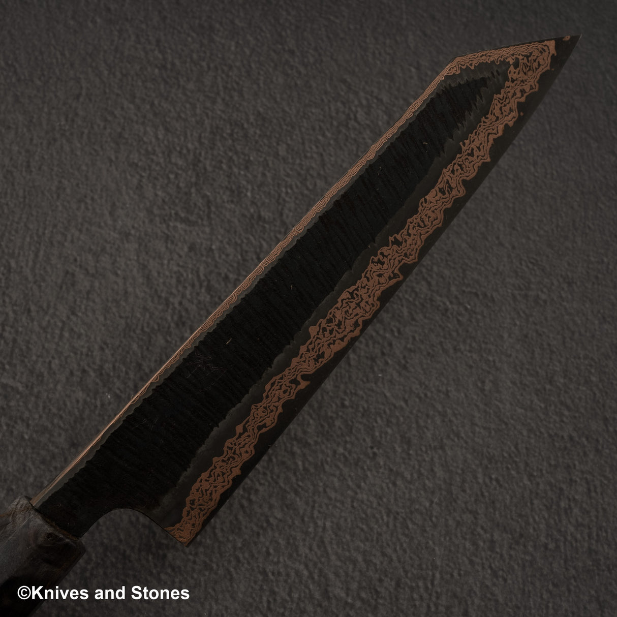 Hatsukokoro x Nigara Yorokobi SLD Copper Tsuchime Damascus K-tip Gyuto 210mm Birch Handle