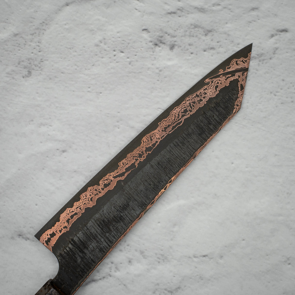 Hatsukokoro x Nigara Yorokobi SLD 銅土大馬士革 K 尖 Gyuto 240mm 帶 Saya