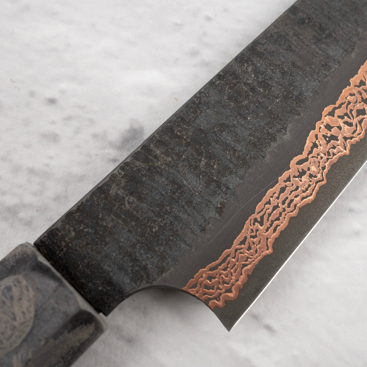 Hatsukokoro x Nigara Yorokobi SLD 銅土石大馬士革小 150mm 帶 Saya