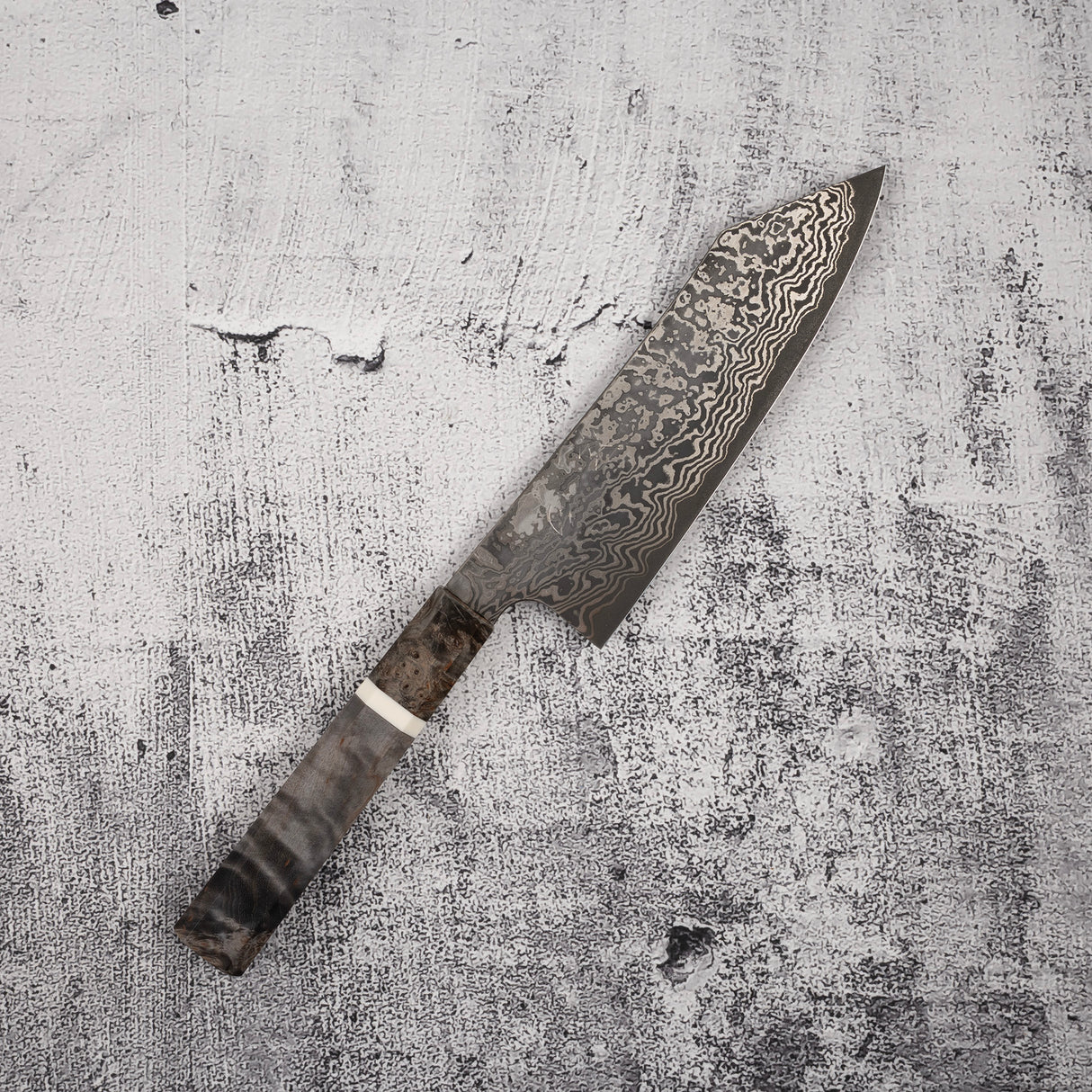 初心 x 二唐 喜特製 SLD 黑打大馬士革文化拋光刀