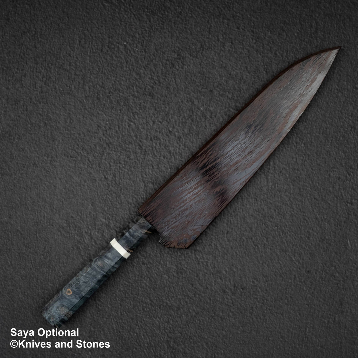 Hatsukokoro x Nigara Yorokobi Special SLD 黑內大馬士革牛刀 210mm 樺木手柄