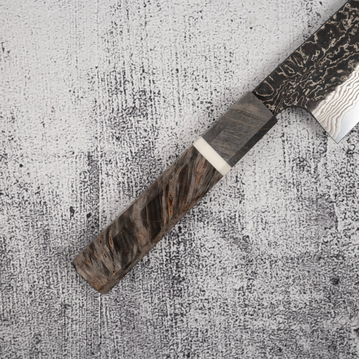 初心 x 二唐 喜特製 SLD 黑打大馬士革三德刀