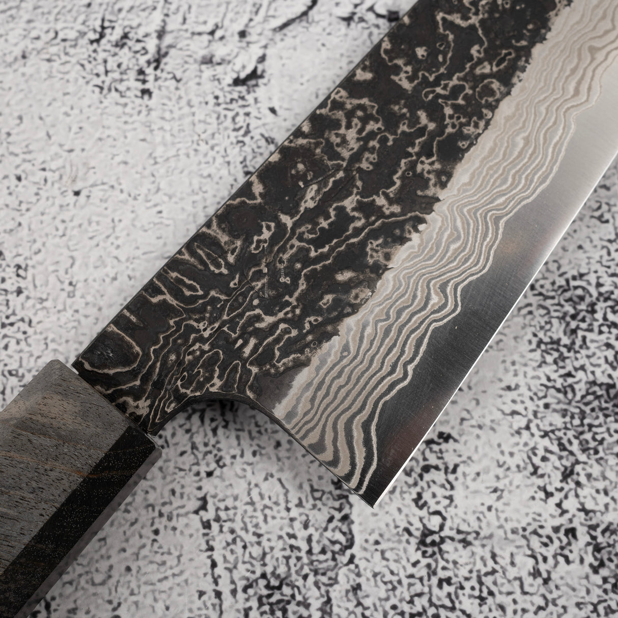 初心 x 二唐 喜特製 SLD 黑打大馬士革三德刀