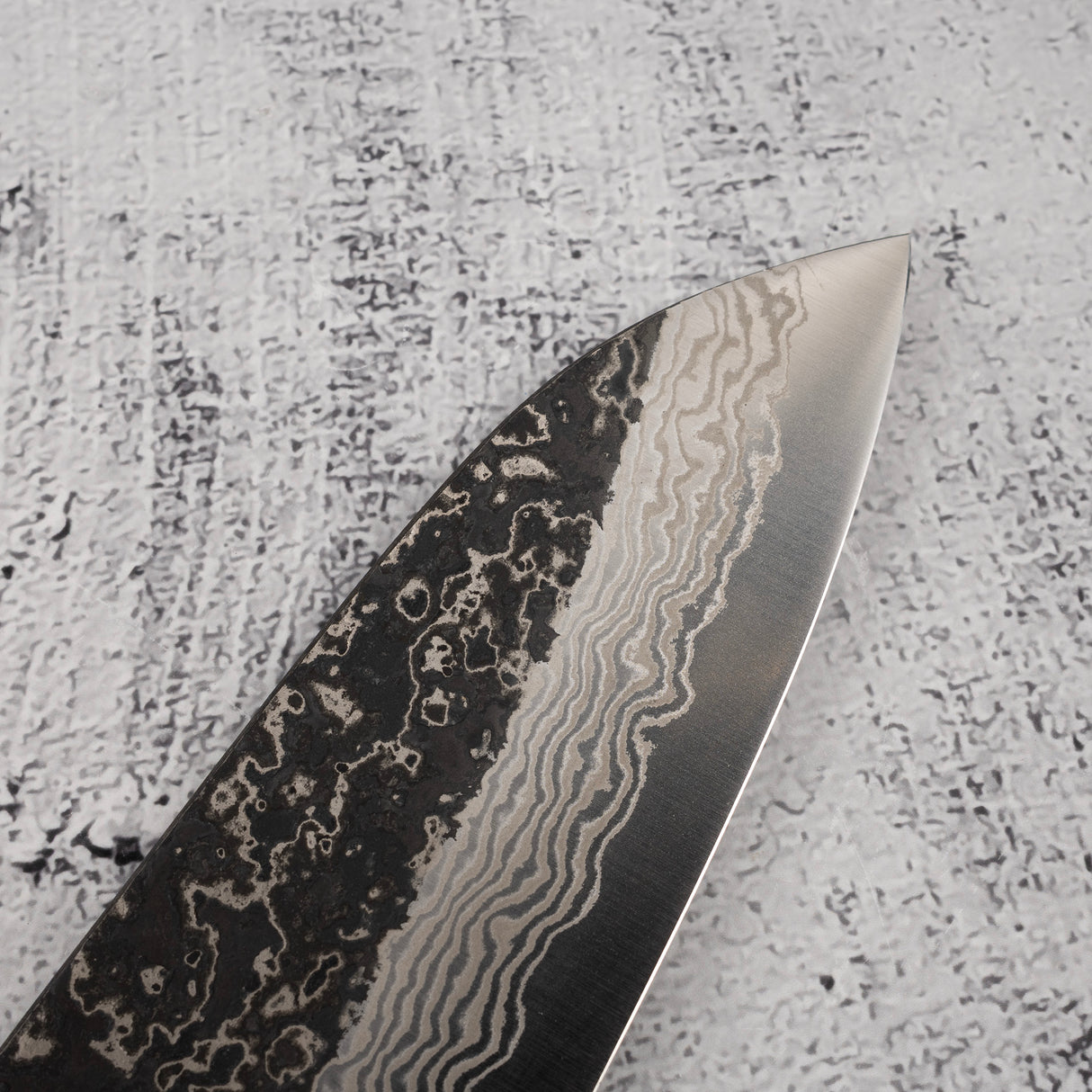 初心 x 二唐 喜特製 SLD 黑打大馬士革三德刀