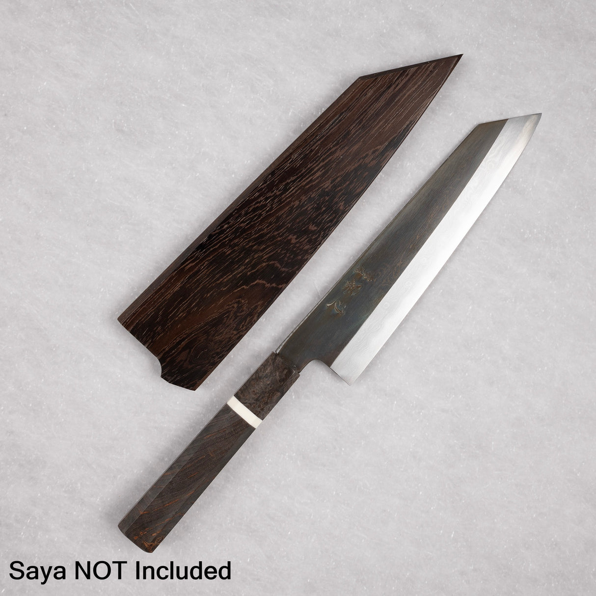 初心 x 中川聰藍色 1 蝕刻黑大馬士革 K 尖 Gyuto 210 毫米