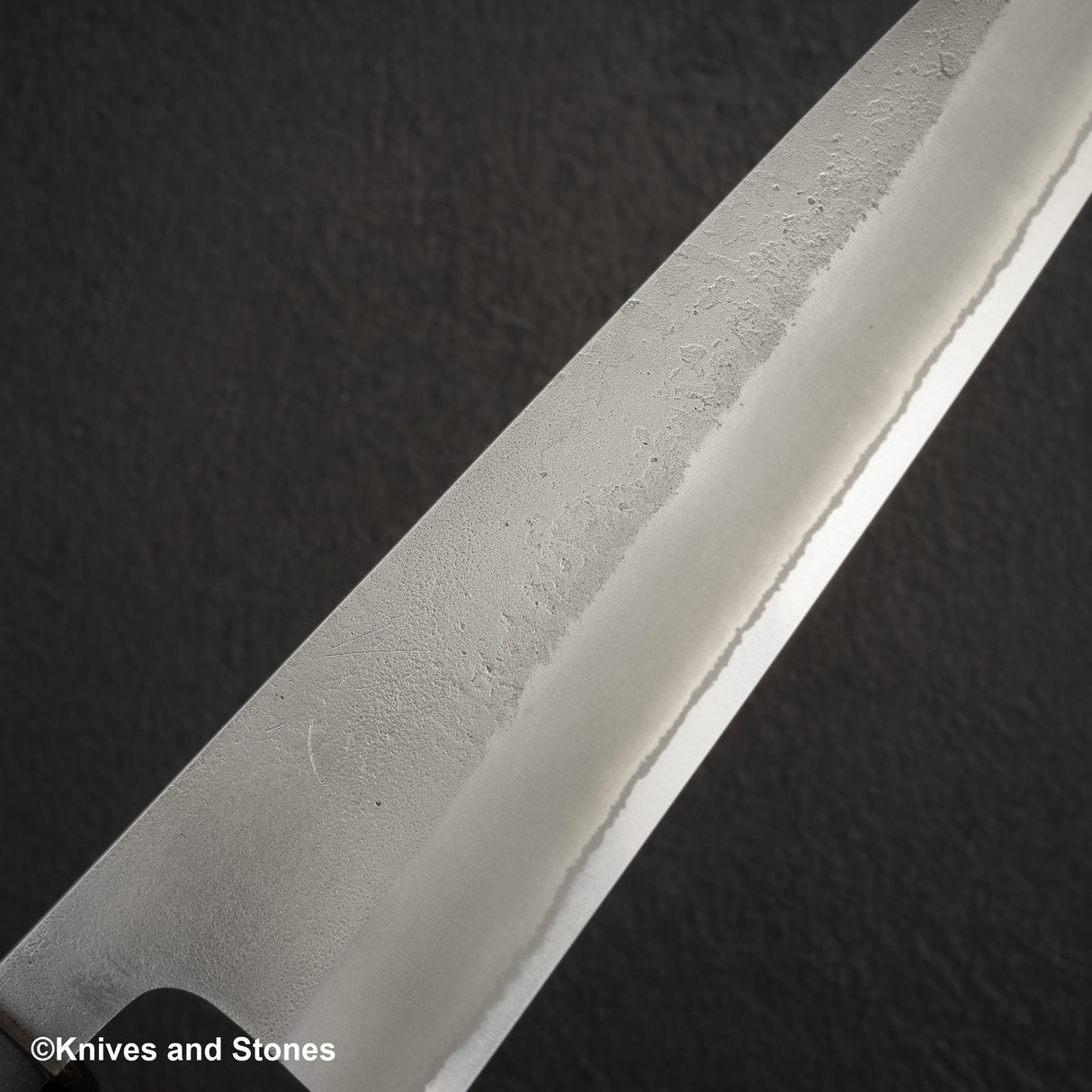 Hatsukokoro x Yoshikane White 2 Nashiji Gyuto 210mm 不鏽鋼包覆黑檀木手柄