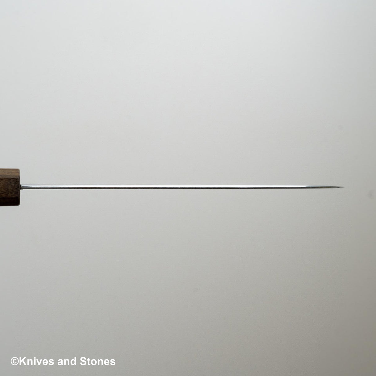 Hatsukokoro Hayabusa Aogami Super Migaki Santoku 180mm Black Chacate