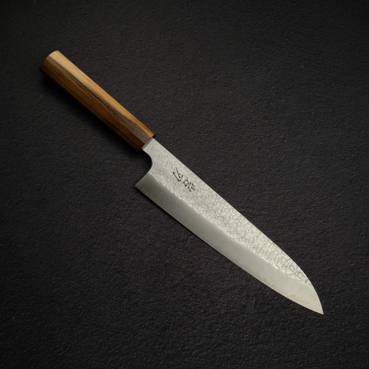 K&S Arare SG2 Gyuto 210mm by Iron Clad, with Black Charcate Handle