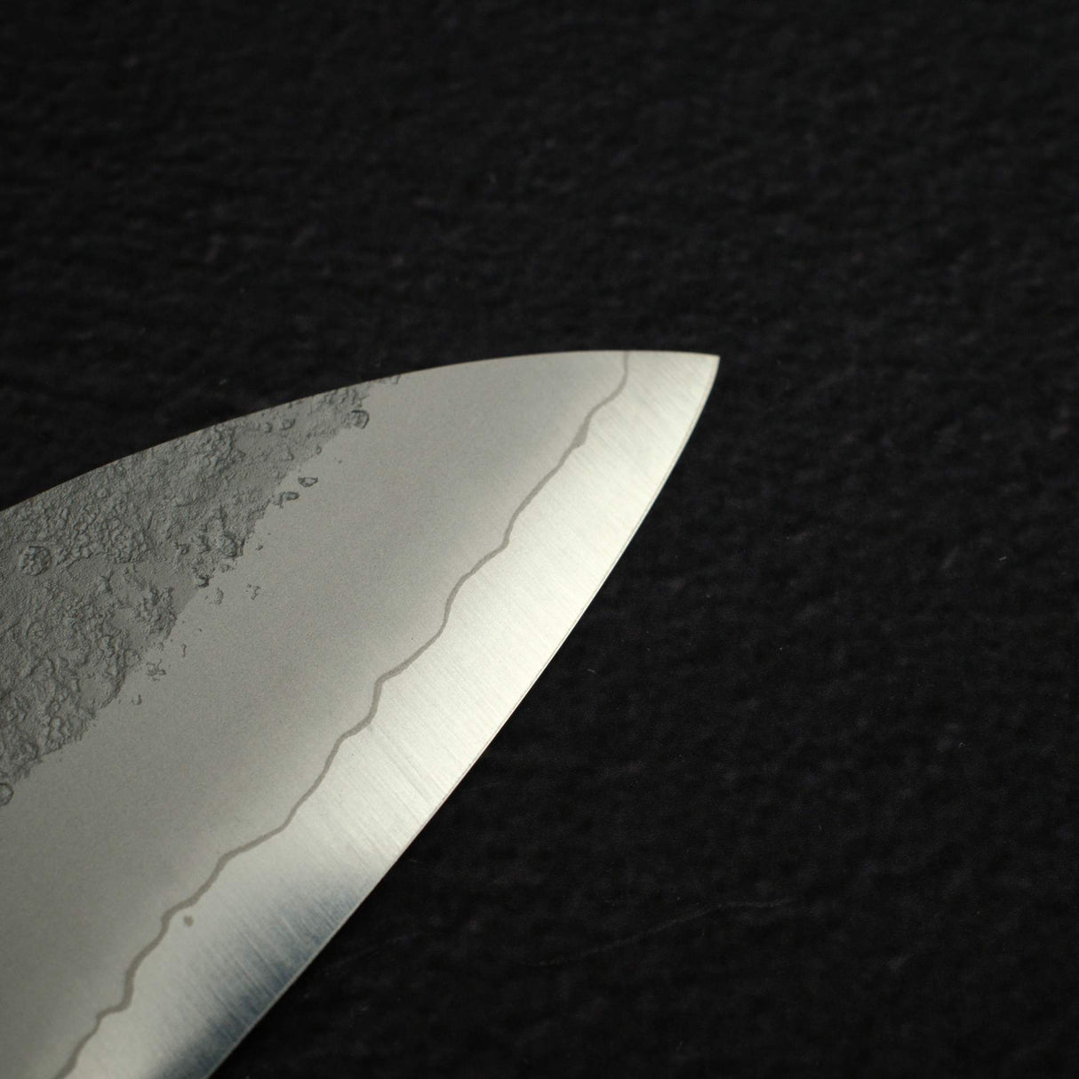 K&S Yuepo SLD Nashiji Santoku 180mm, Ebony Handle
