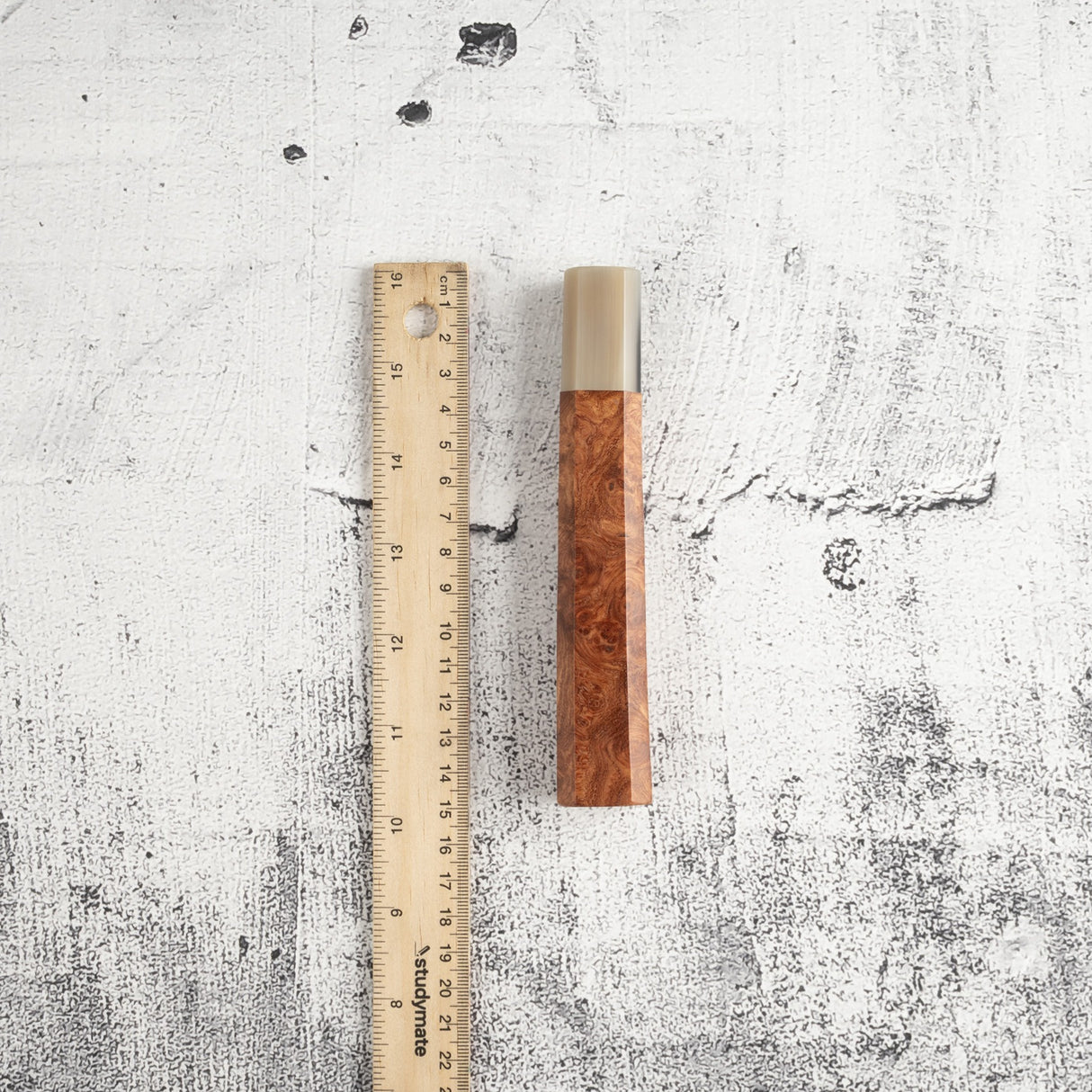 K&S 八角形安波那木瘤柄,配金色/大理石紋套圈