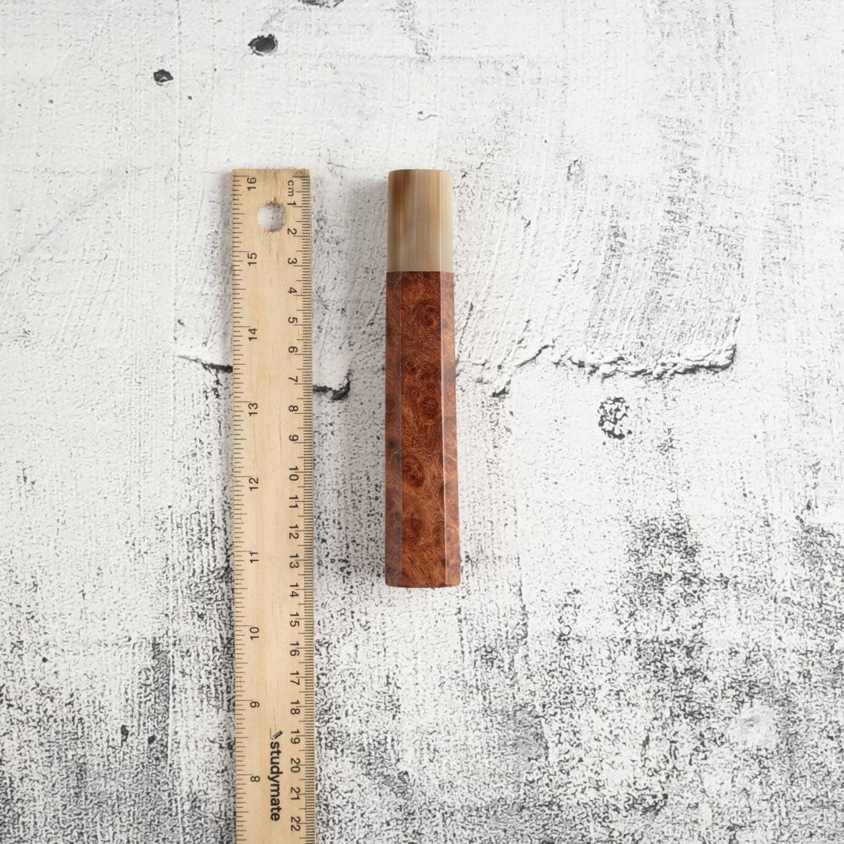 K&S 八角形安波那木瘤柄,配金色/大理石紋套圈