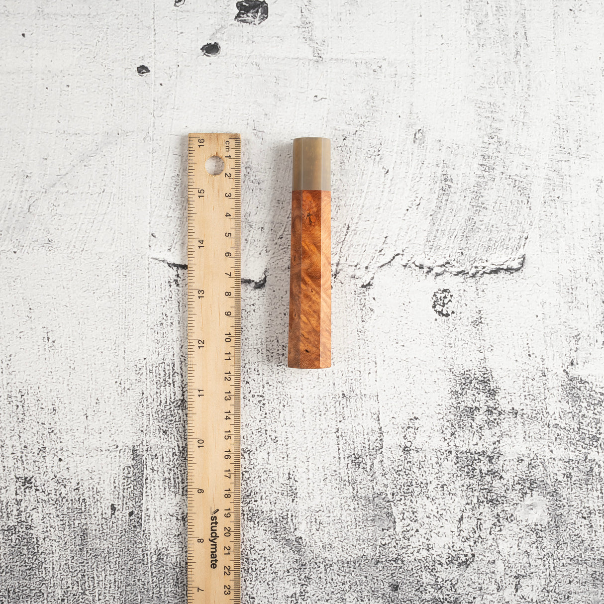 K&S 八角形安波那木瘤柄,配金色/大理石紋套圈