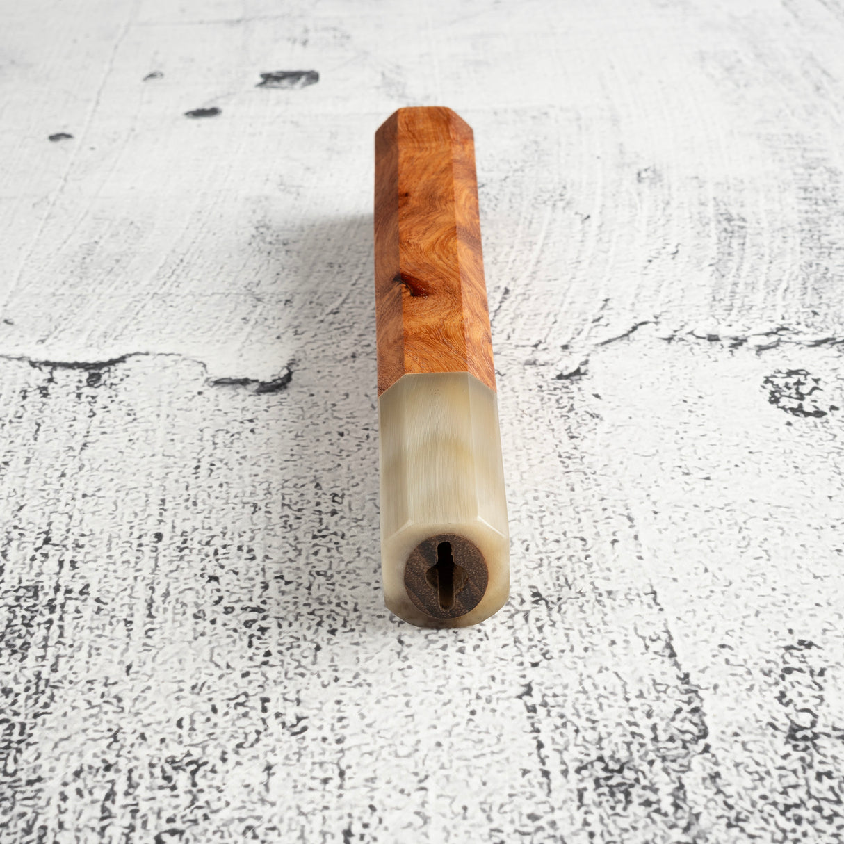 K&S 八角形安波那木瘤柄,配金色/大理石紋套圈