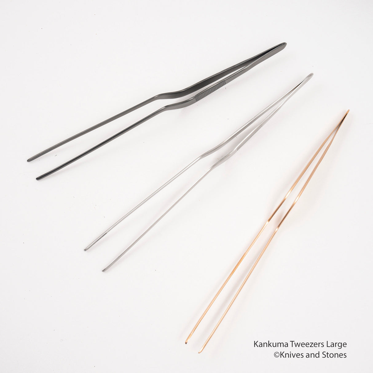 Kankuma Cranked Plating Tweezers 25cm