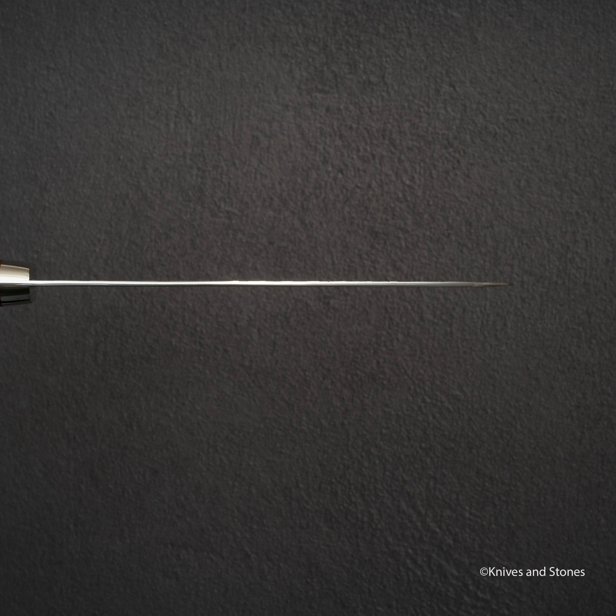 Yoshimi Kato SG2 Minamo Ktip Santoku 180mm Amboyna Burl Western SP