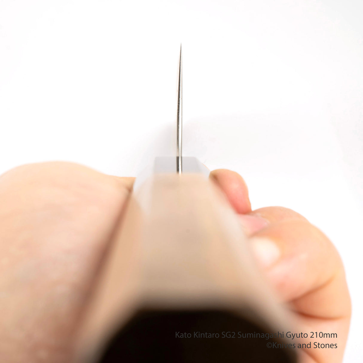 加藤義實 SG2 墨流牛刀 210mm