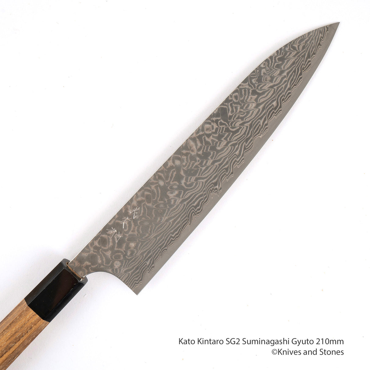 加藤義實 SG2 墨流牛刀 210mm