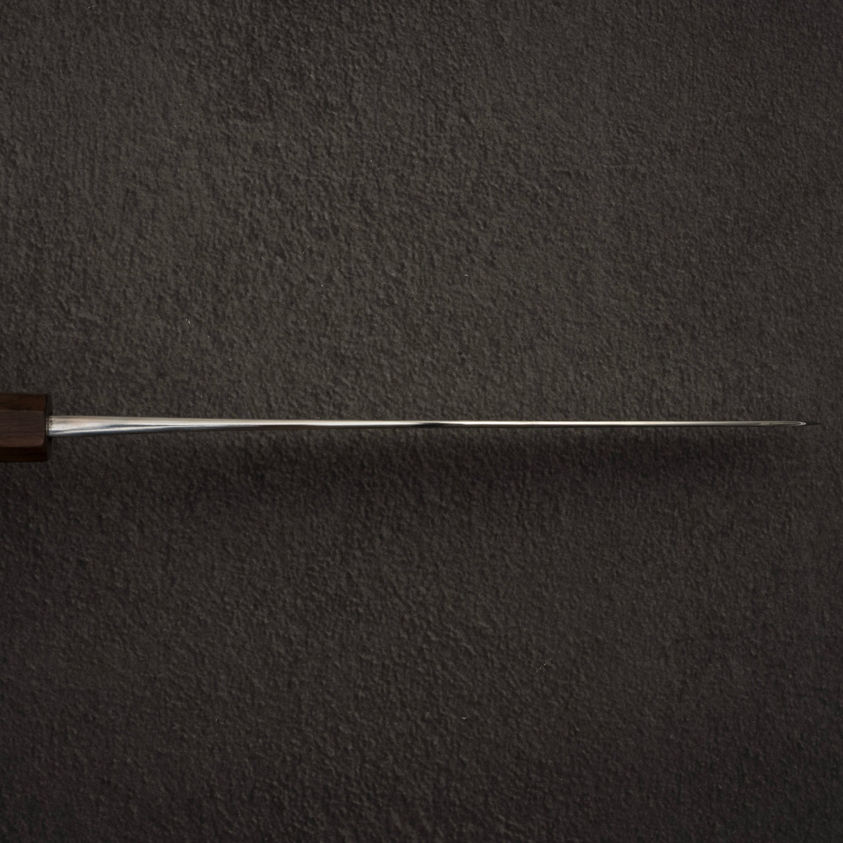 安立勝重 青紙二號槌目不鏽鋼夾層牛刀210mm 黑檀柄