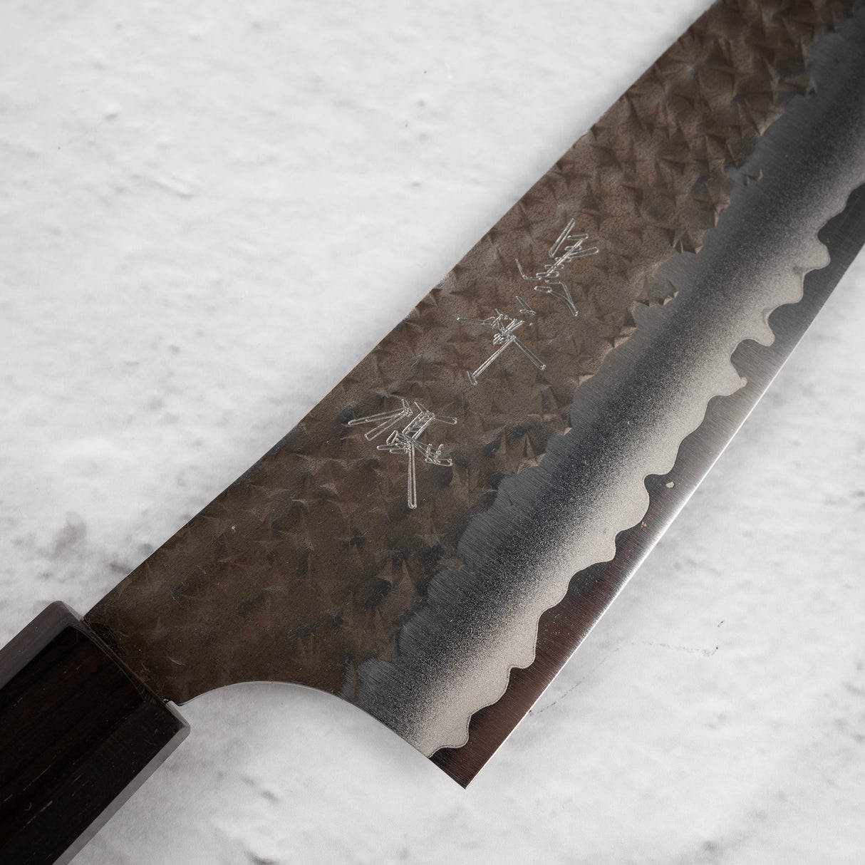 黑崎國船 Ei Aogami Super K Tip Bunka 170mm 烏木手柄