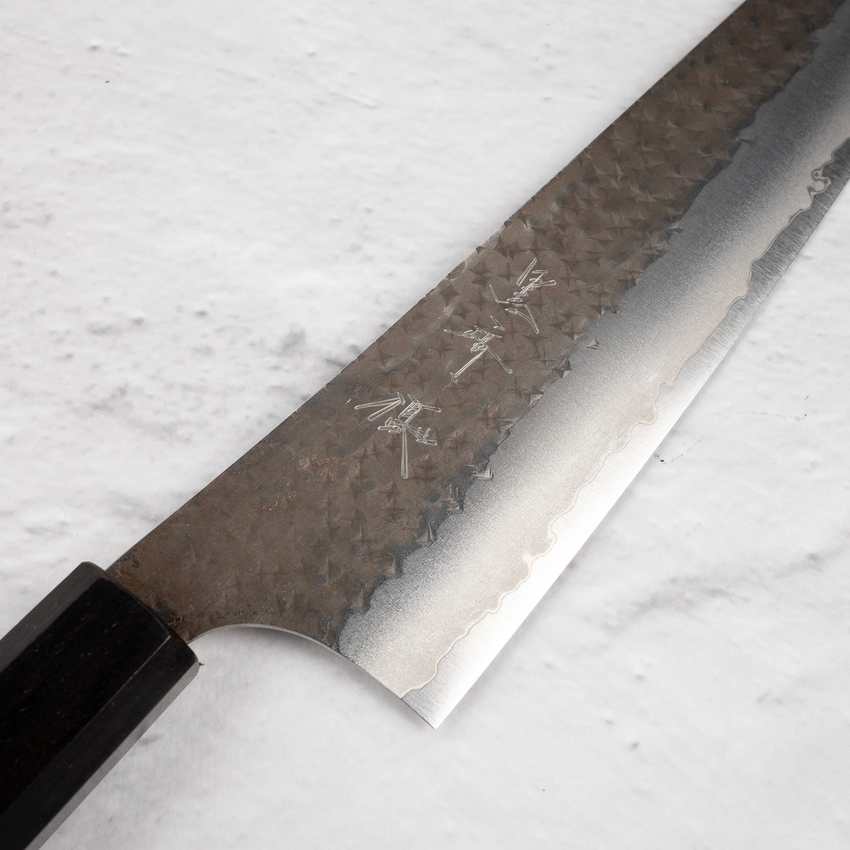 黑崎國線 Ei Aogami Super K Tip Gyuto 210mm 烏木手柄