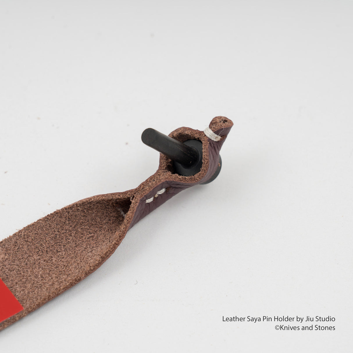 皮革 Saya 別針夾(帶別針)