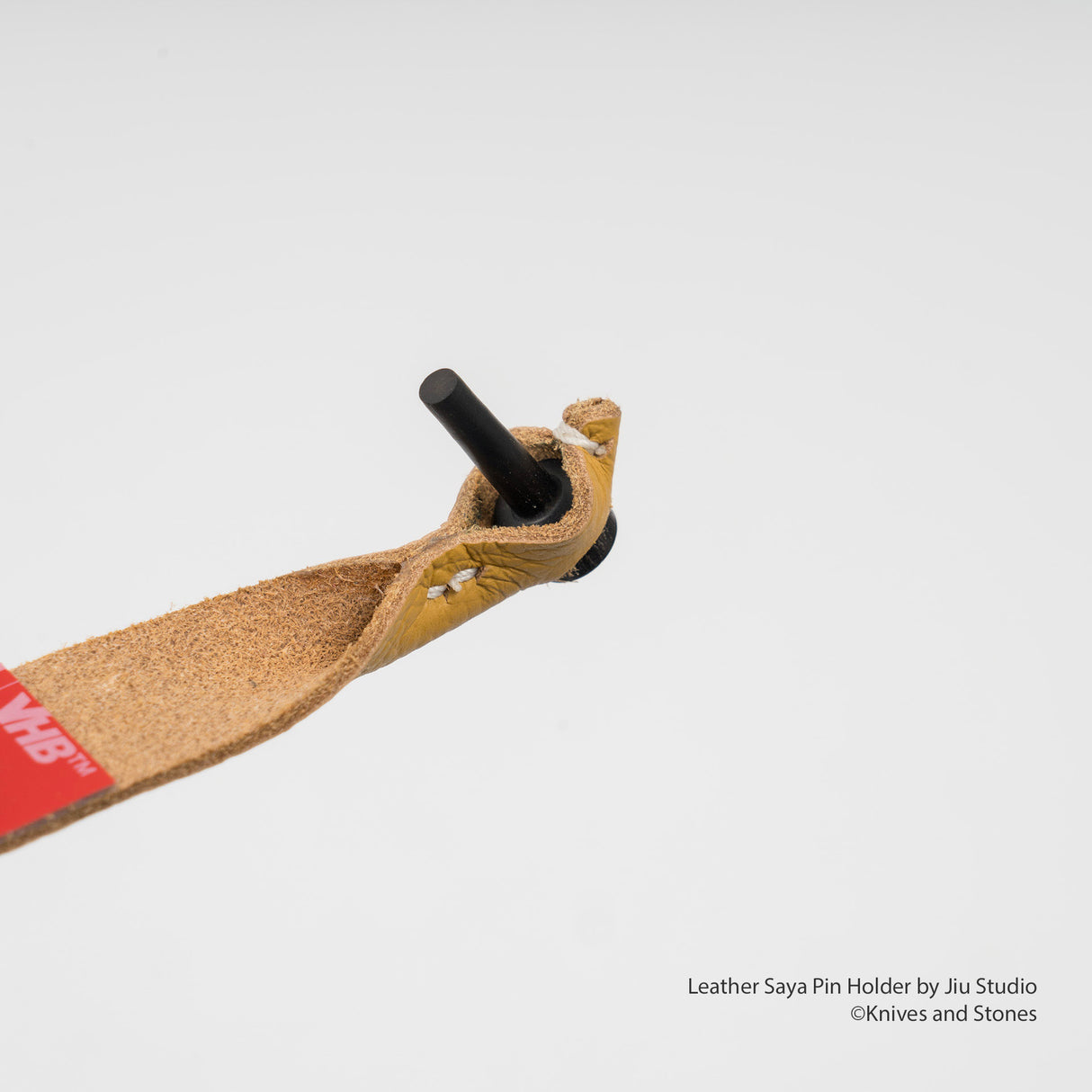 皮革 Saya 別針夾(帶別針)