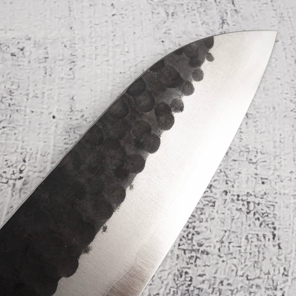 Masakage Koishi AS Santoku 175mm, Aogami Super Kurouchi Tsuchime K&S Hearted-shaped Ironwood Handle