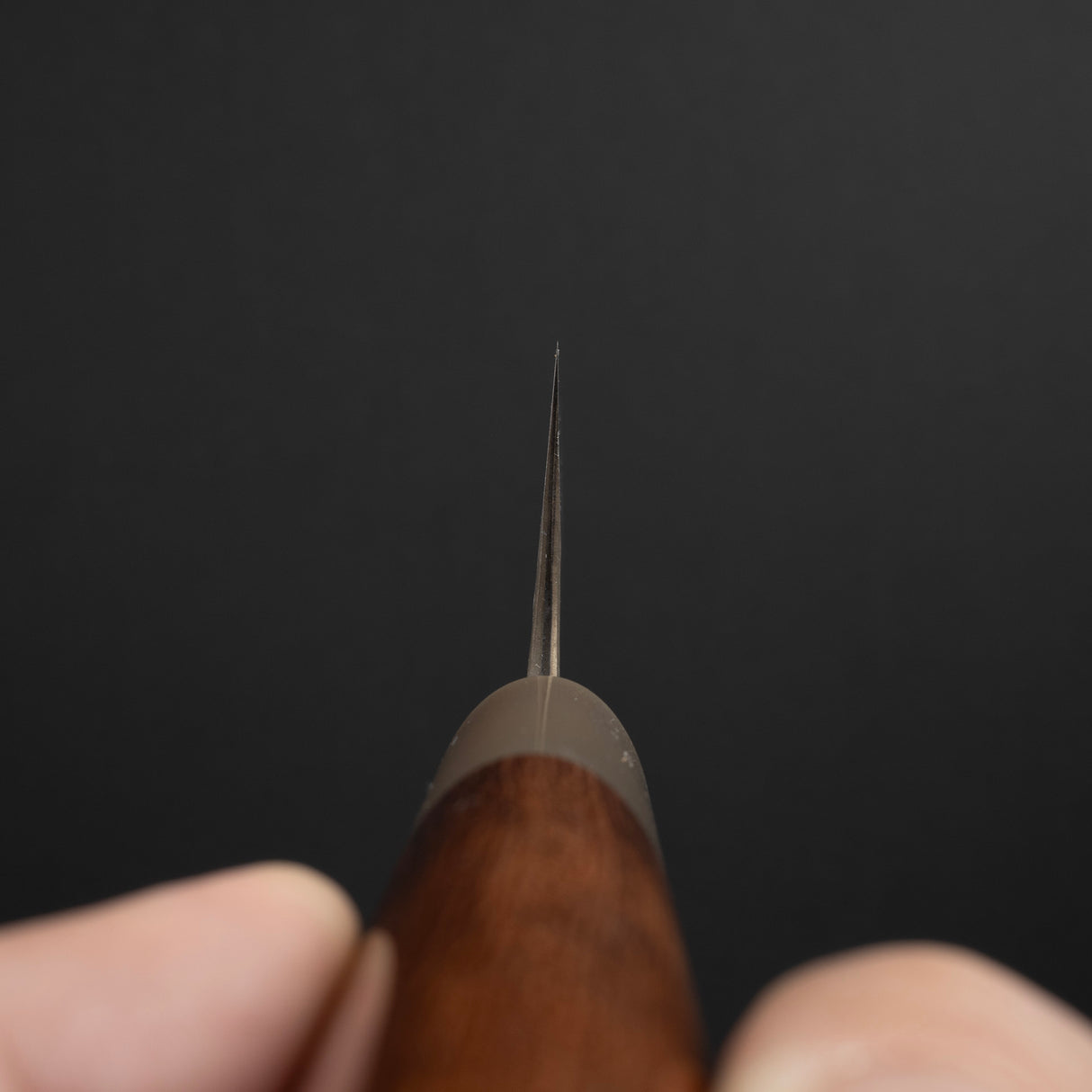 Masakage Koishi AS Santoku 175mm, Aogami Super Kurouchi Tsuchime K&S Hearted-shaped Ironwood Handle