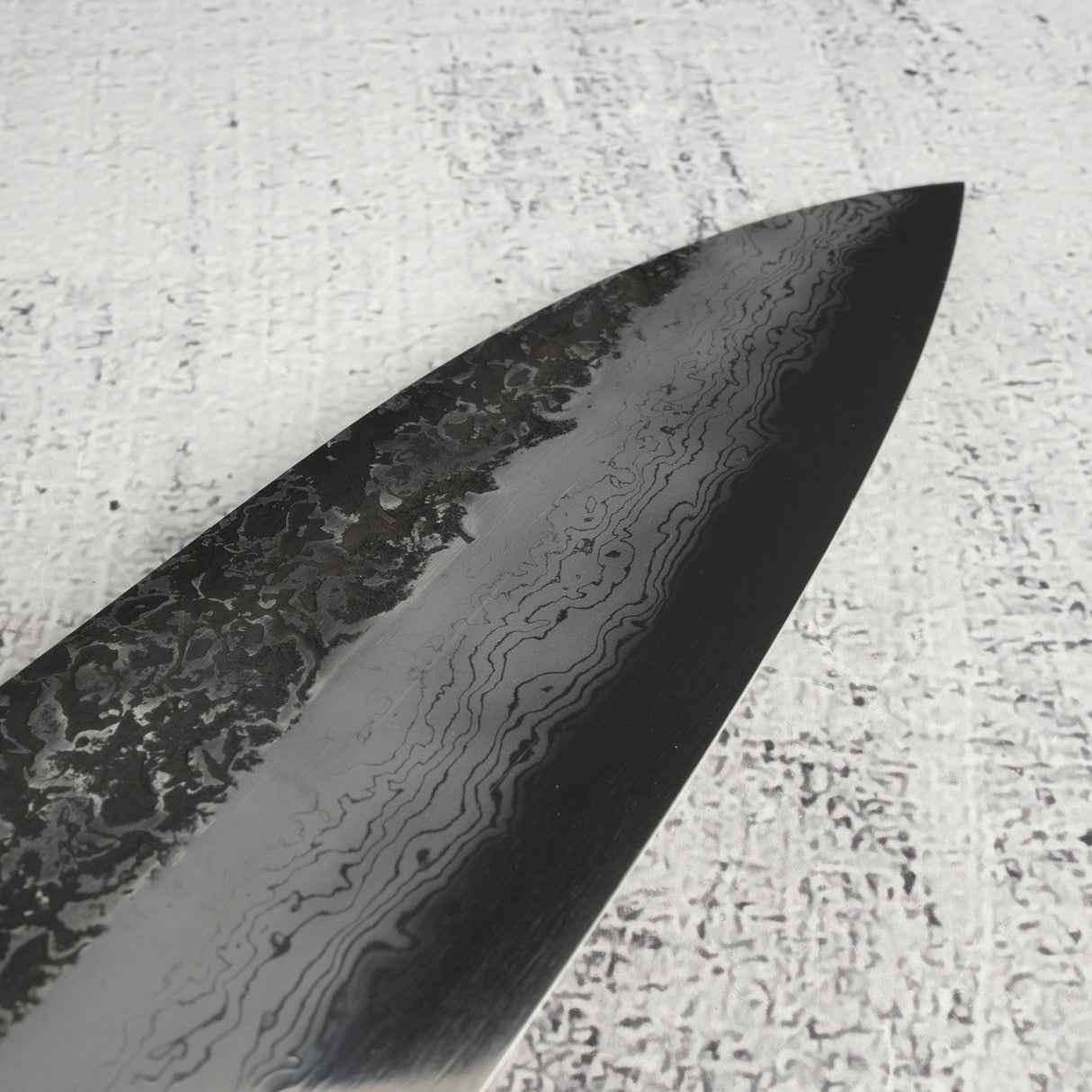 Masuda Yoshihide Blue 1 Kurozome Damascus Gyuto 240mm