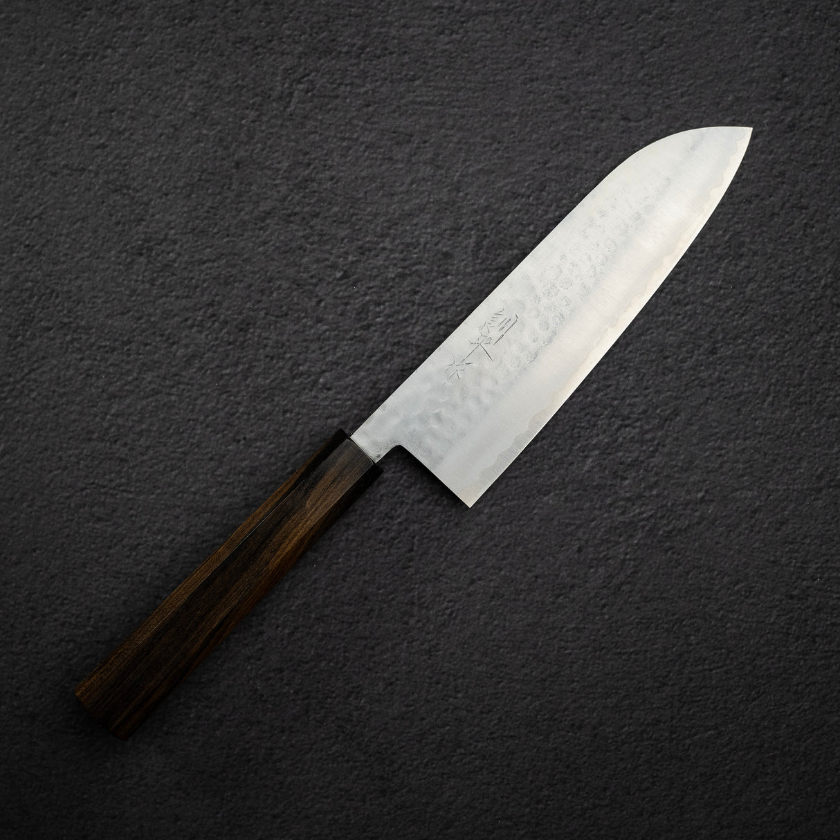Masutani VG1 Tsuchime Santoku 170mm Black Chacate Handle