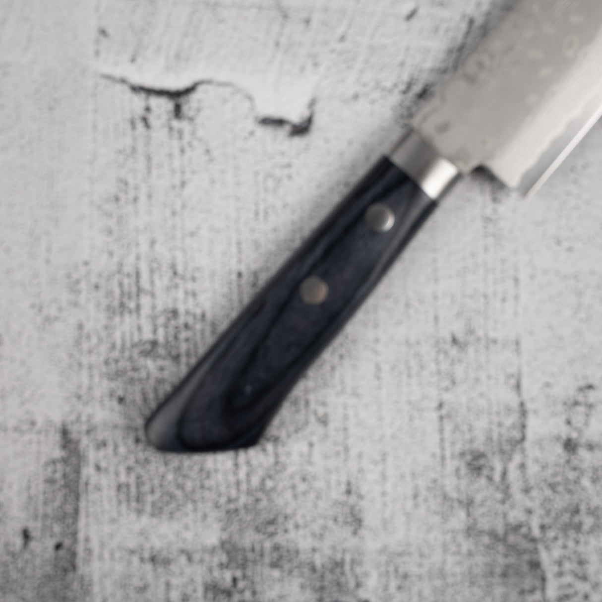 Masutani Sairyu VG10 Damascus Small Santoku 135mm Western Handle