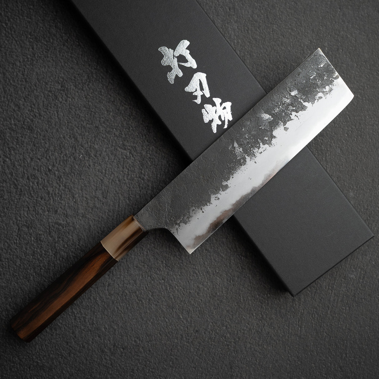真崎作 White 2 Kurouchi Nakiri 180mm