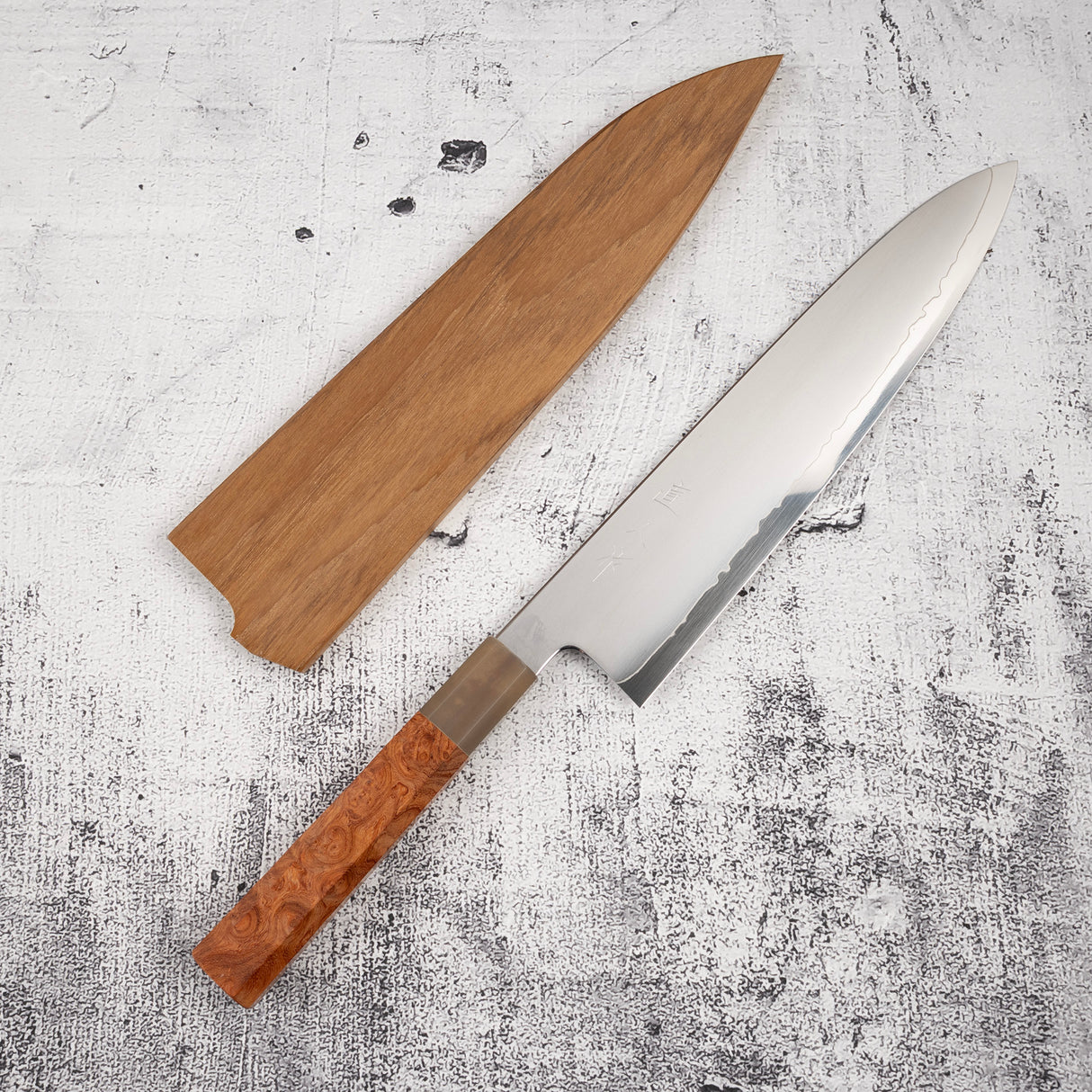 明神利器制作所 SG2 牛刀 240mm 花梨瘤柄