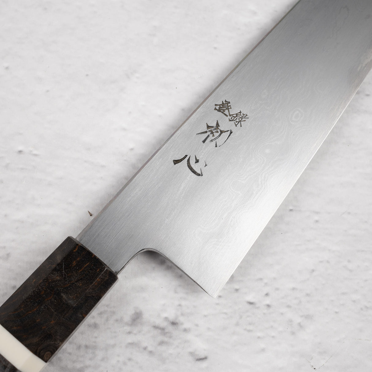 Nakagawa Blue 1 Damascus Gyuto 210mm 樺木手柄