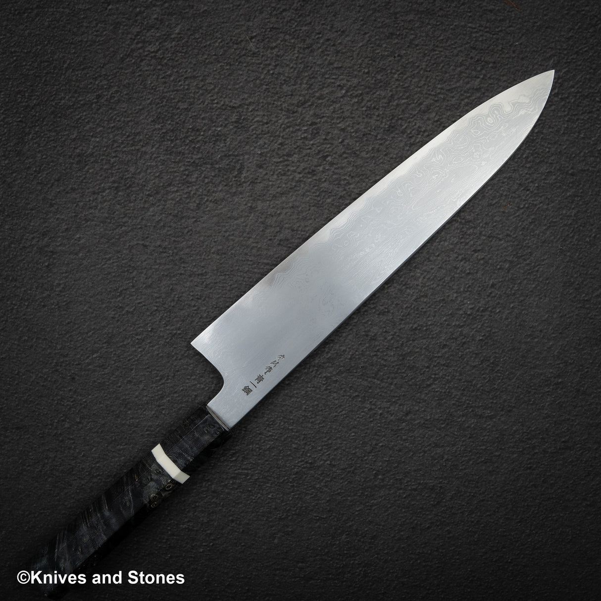 初心 x 中川聰 藍色 1 大馬士革牛刀 270mm