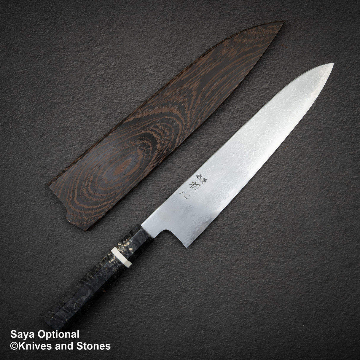 初心 x 中川聰 藍色 1 大馬士革牛刀 270mm