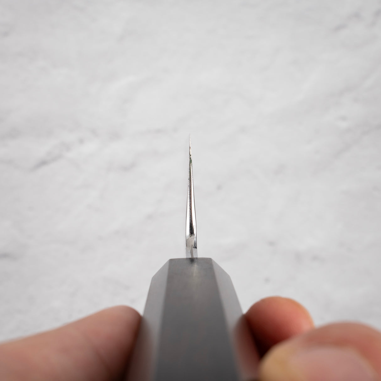 Nakagawa Blue1 寬斜角 Kasumi Bunka 180mm 黑檀木手柄