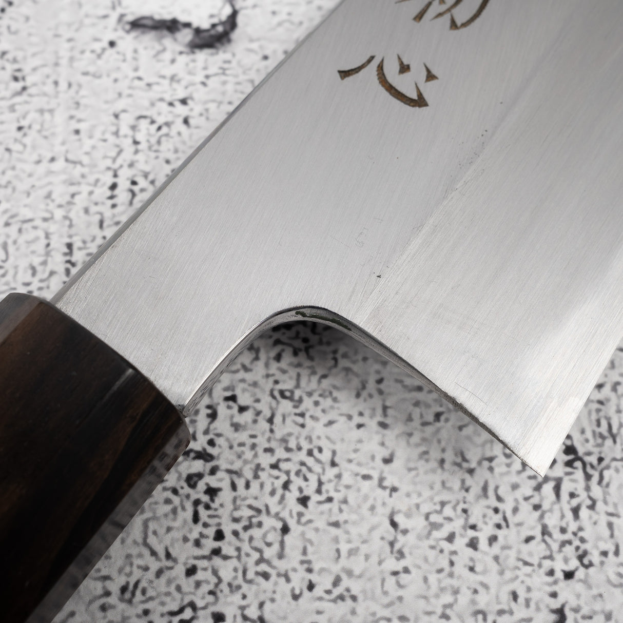 Nakagawa Blue 1寬斜角Kasumi Gyuto 240毫米黑檀木手柄