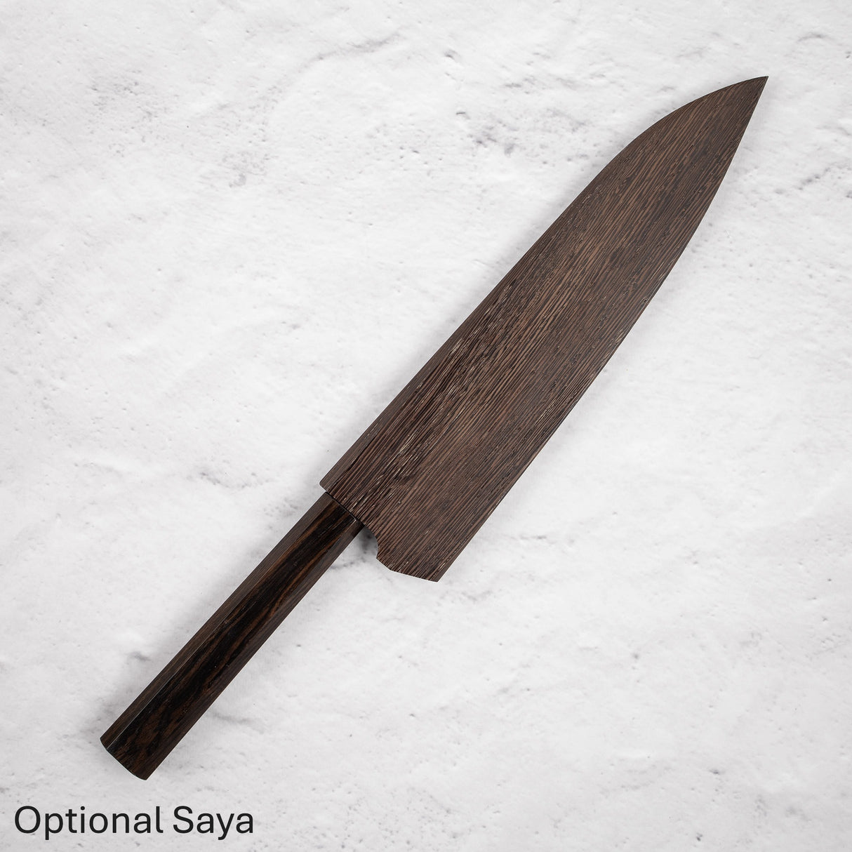 Nakagawa Blue1寬斜角Kasumi Gyuto 210mm黑檀木手柄