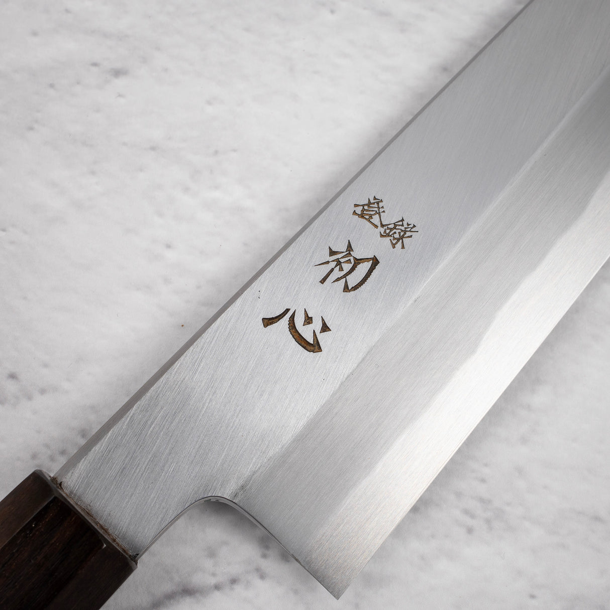 Nakagawa Blue1寬斜角Kasumi K-tip Gyuto 240毫米黑檀木手柄