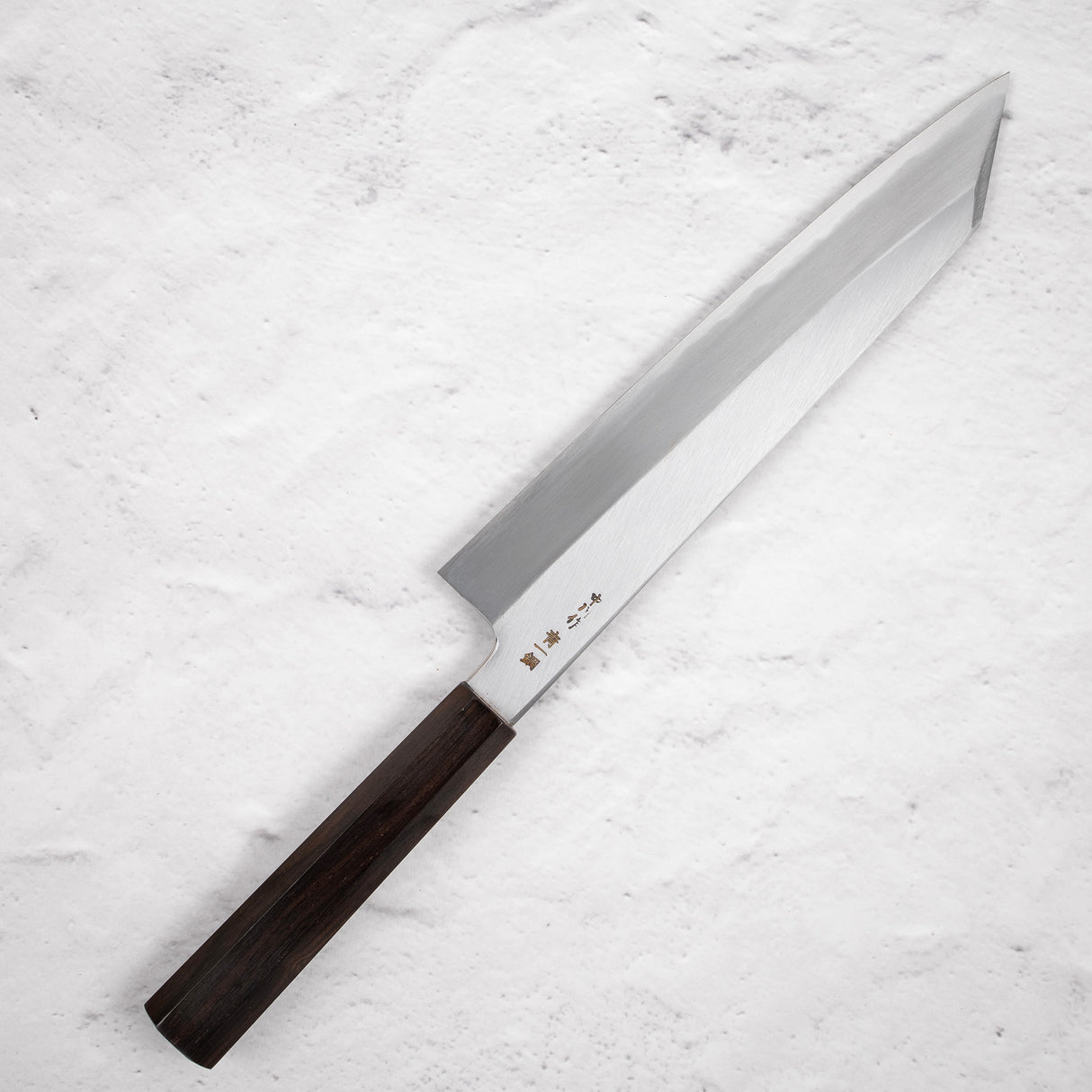 Nakagawa Blue1寬斜角Kasumi K-tip Gyuto 240毫米黑檀木手柄