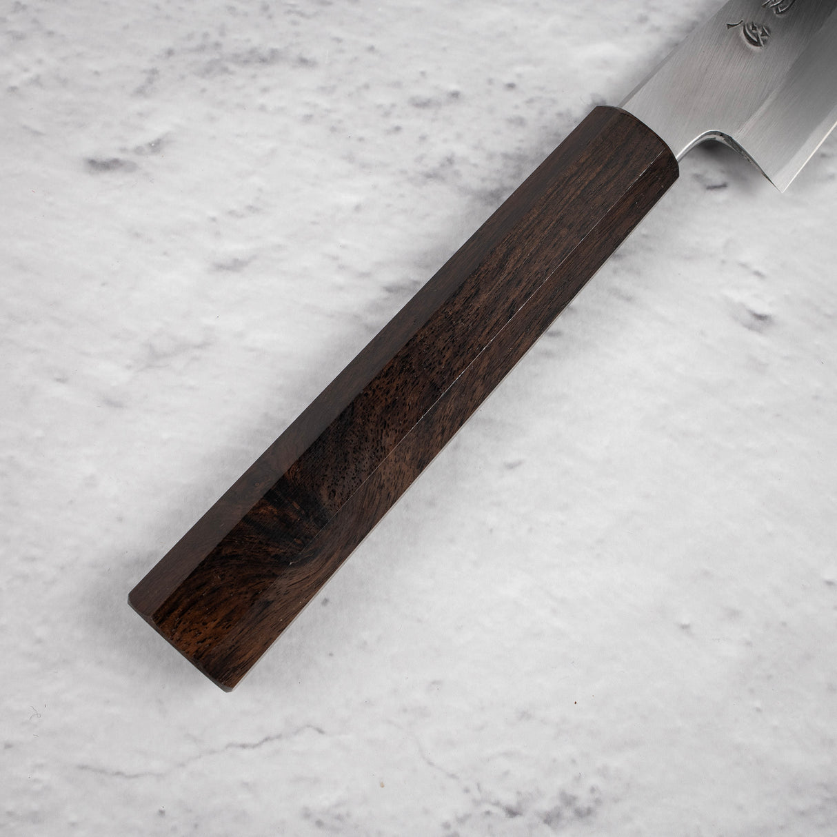 Nakagawa Blue 1寬斜角Kasumi Petty 150mm黑檀木手柄