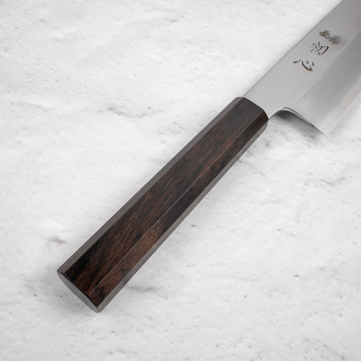 Nakagawa Blue1 Wide Bevel Kasumi Santoku 180mm Ebony Handle