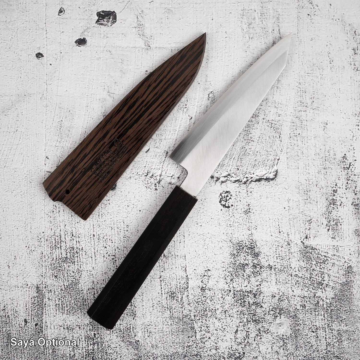 Nakagawa Left Hand Ginsan Honesuki 150 mm Kasumi Ebony