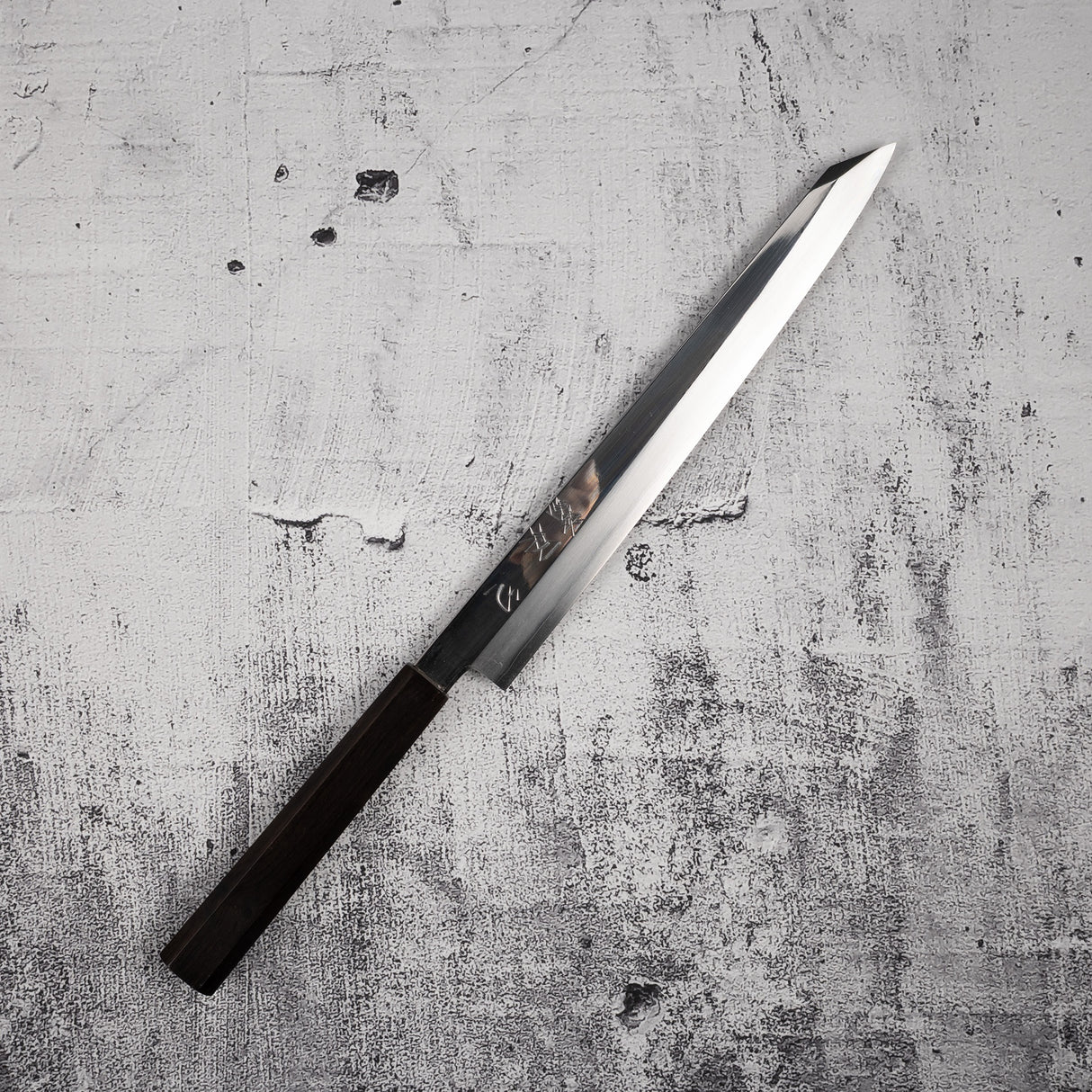 Nakagawa Ginsan K-tip Yanagiba 270 mm Mirror-polished Ebony Handle