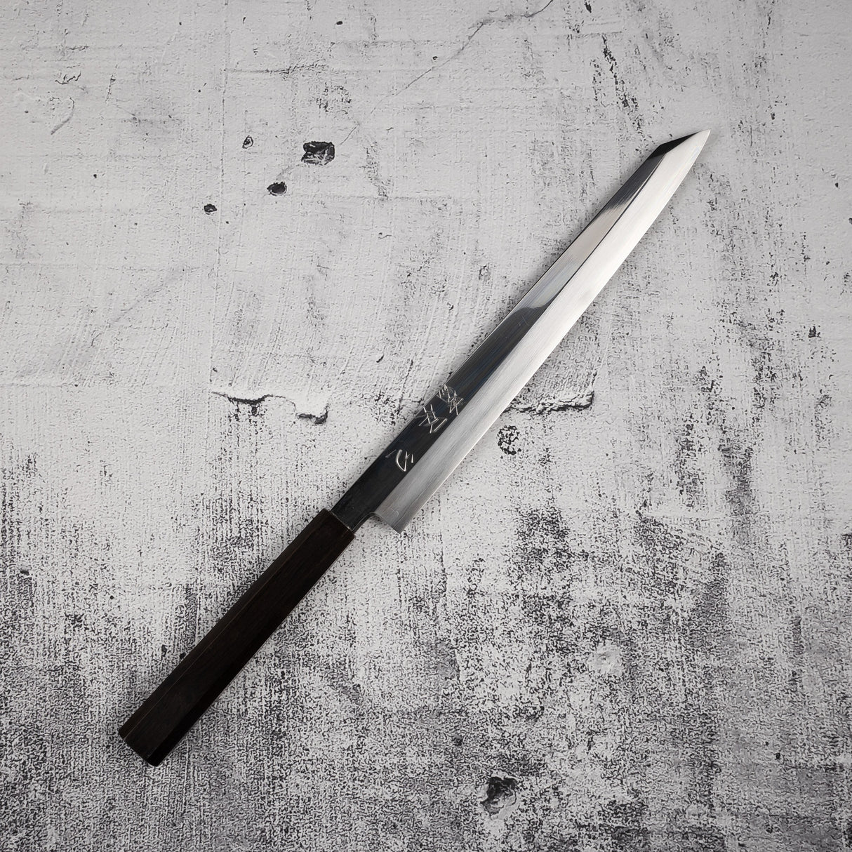 Nakagawa Ginsan K-tip Yanagiba 270 mm Mirror-polished Ebony Handle