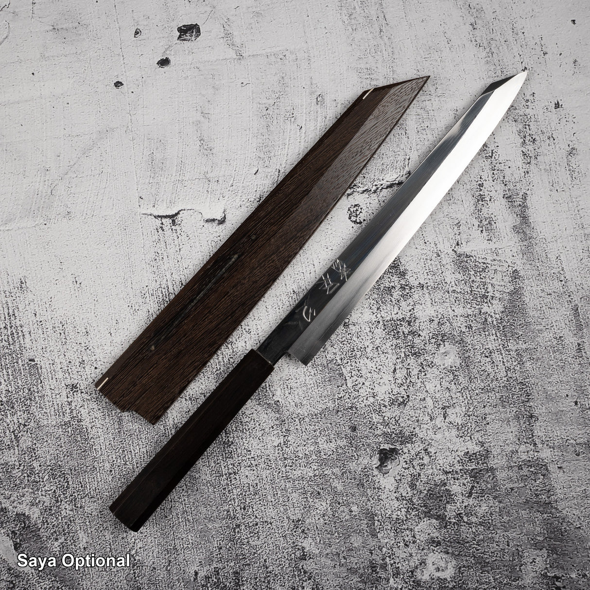 Nakagawa Ginsan K-tip Yanagiba 270 mm Mirror-polished Ebony Handle