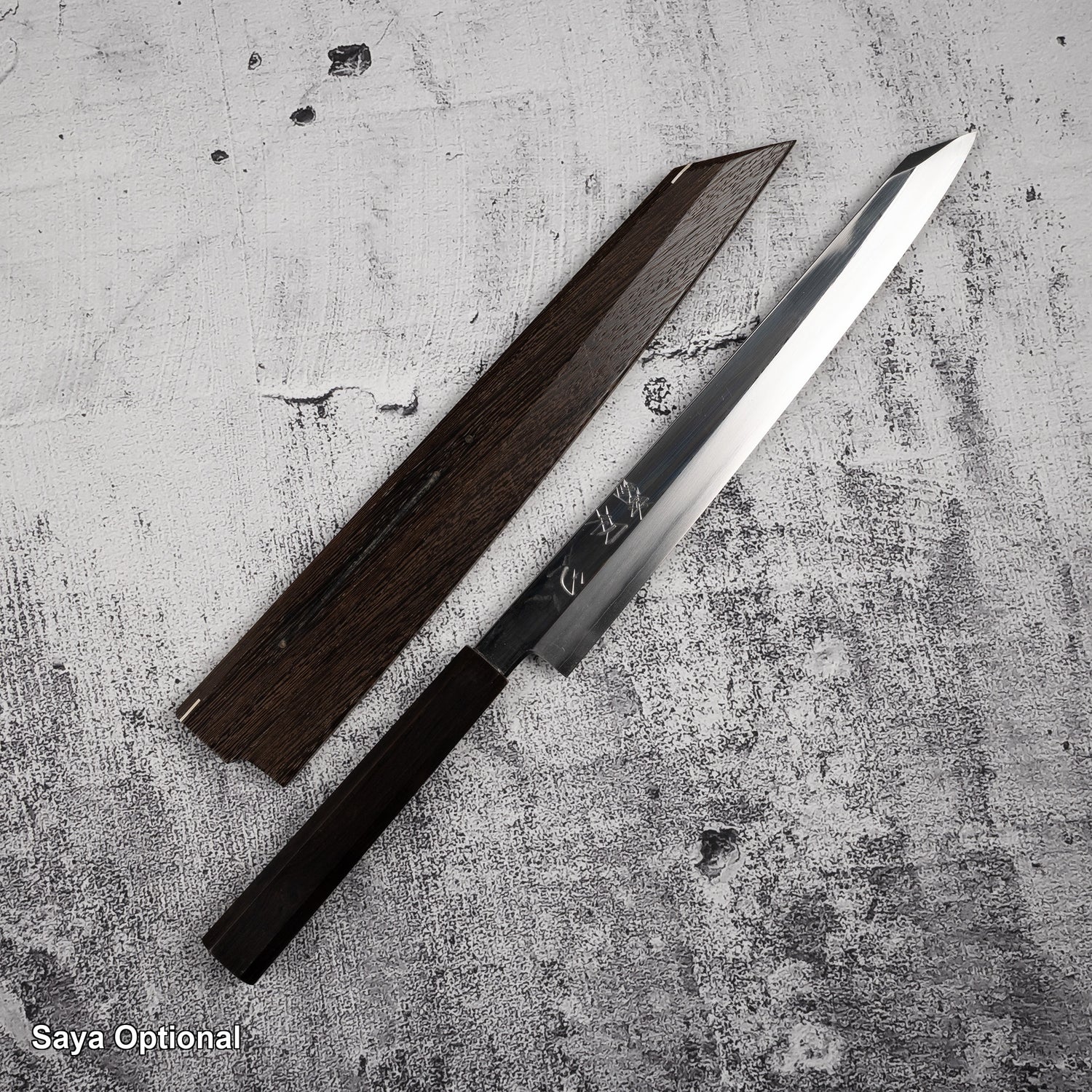 Nakagawa Ginsan K-tip Yanagiba 270 mm Mirror-polished Ebony Handle