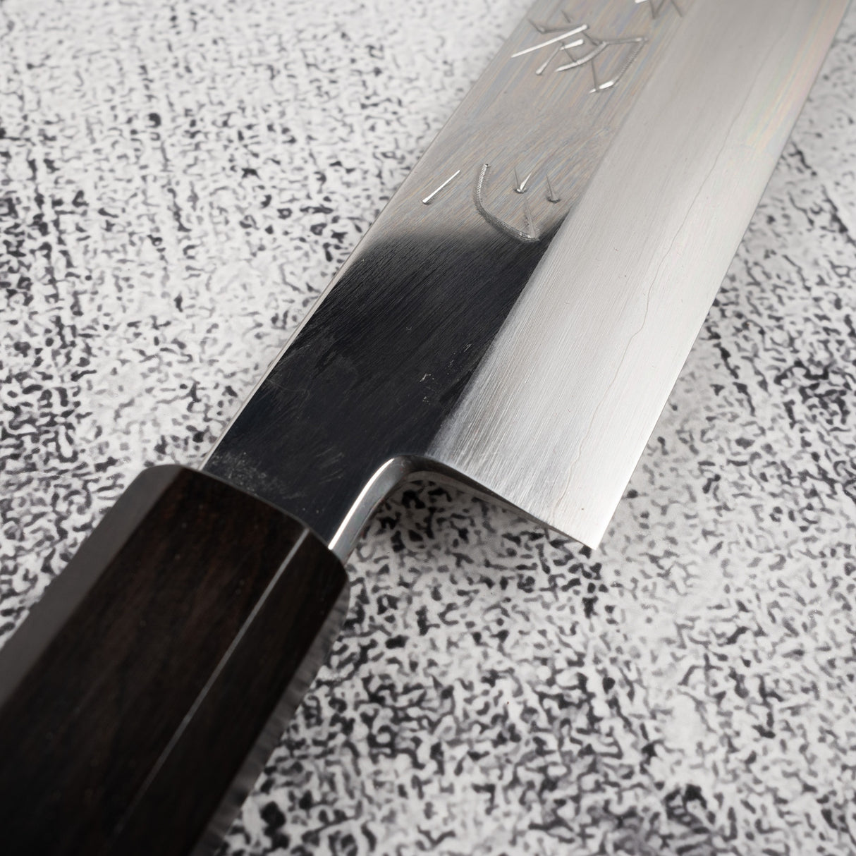 Nakagawa Ginsan K-tip Yanagiba 300 mm Mirror-polished Ebony